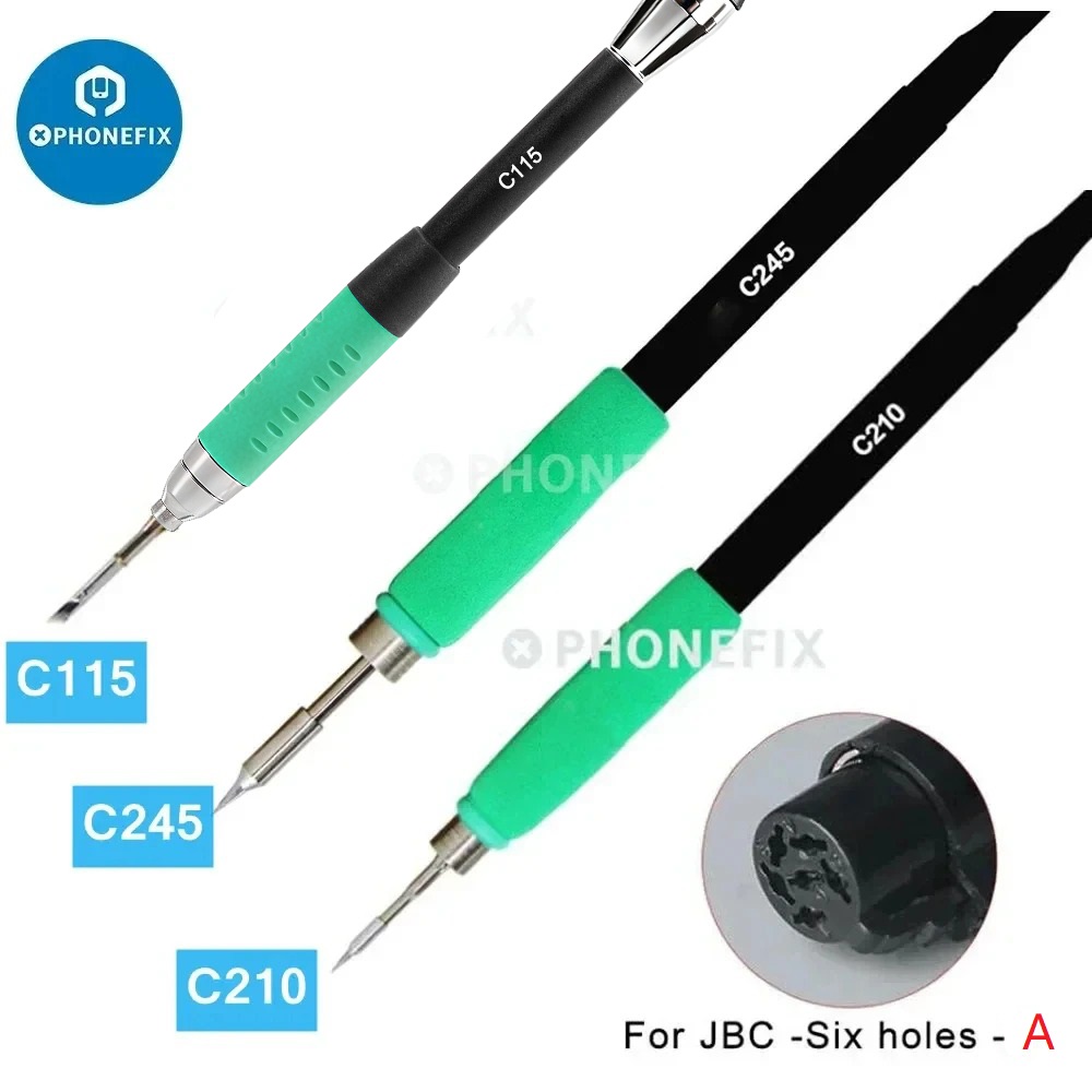 C210 Precision Soldering Station - Universeller hochpräziser Lötkolbengriff, 5/6 Löcher, C210/C245/C115,
