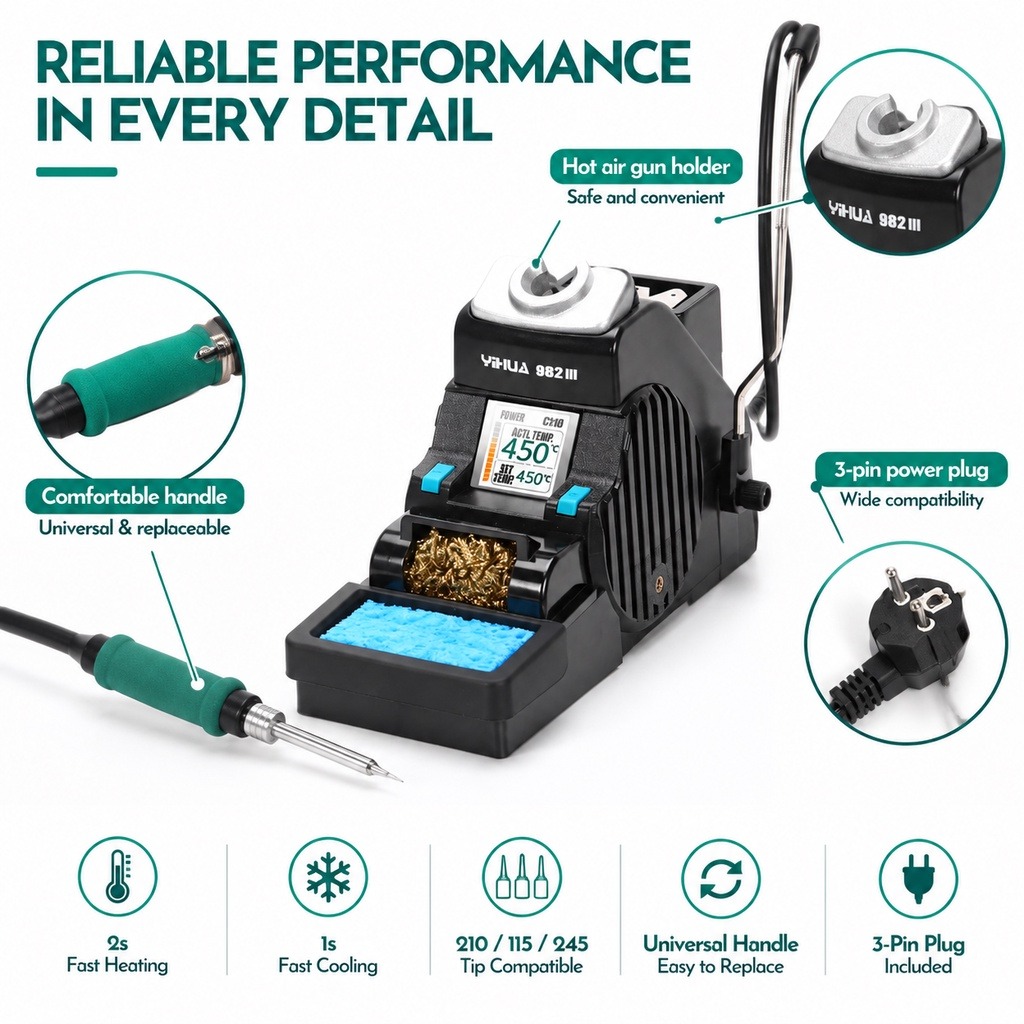 YIHUA 982-III C210 Lötstation  – C210 Precision Soldering Station Bewertung und Preis