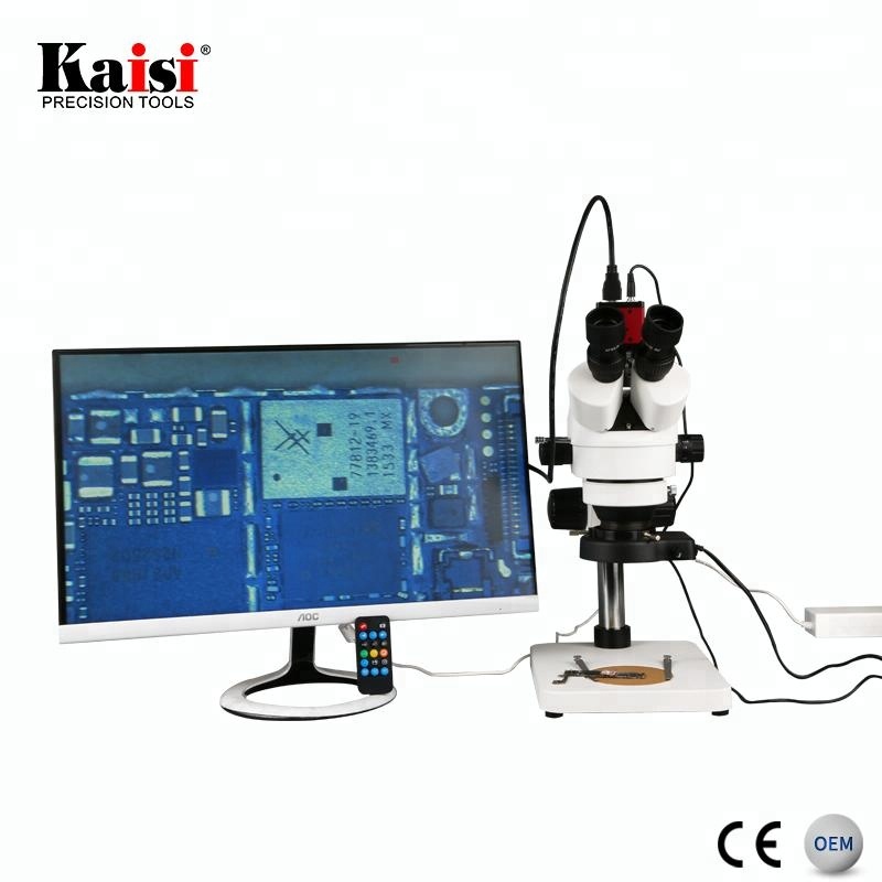 Kaisi 7X-45X Digitalzoom PCB I – Trinocular Stereo Microscope 7X-45X Bewertung und Preis